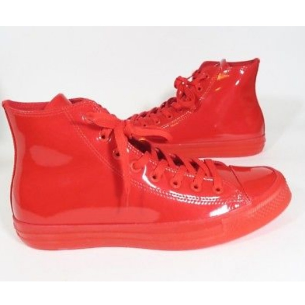 Converse Chuck Taylor Casino Red Patent Leather Hi - Picture 1 of 4